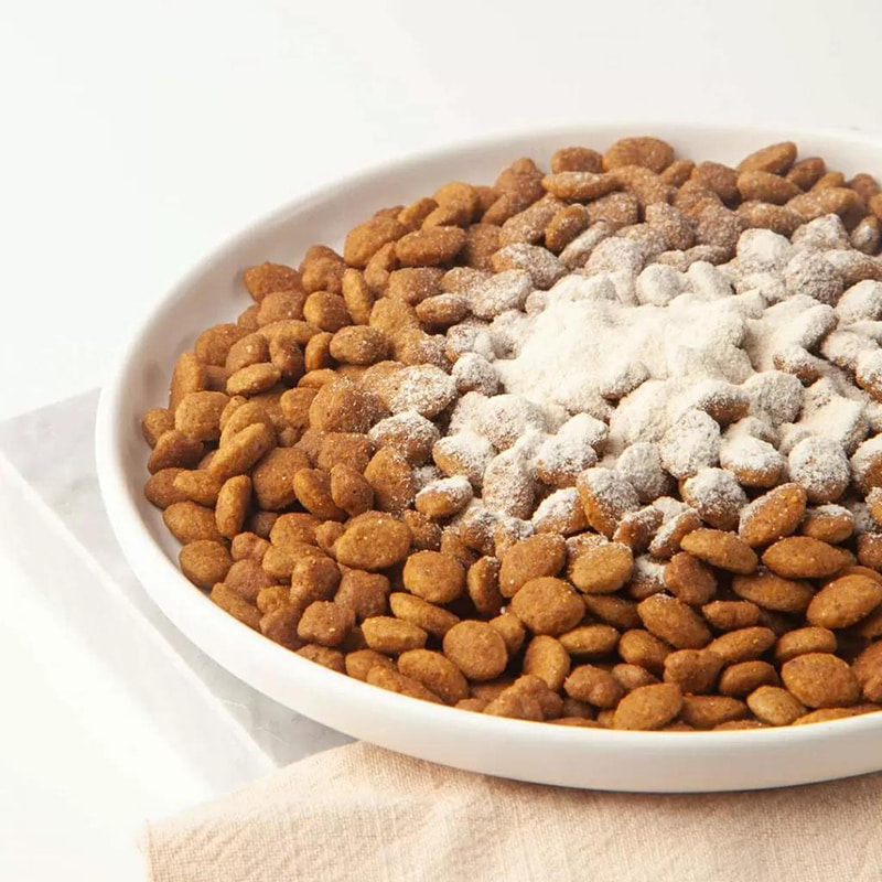 Pulverizador a nanoescala para suplementos nutricionales para mascotas